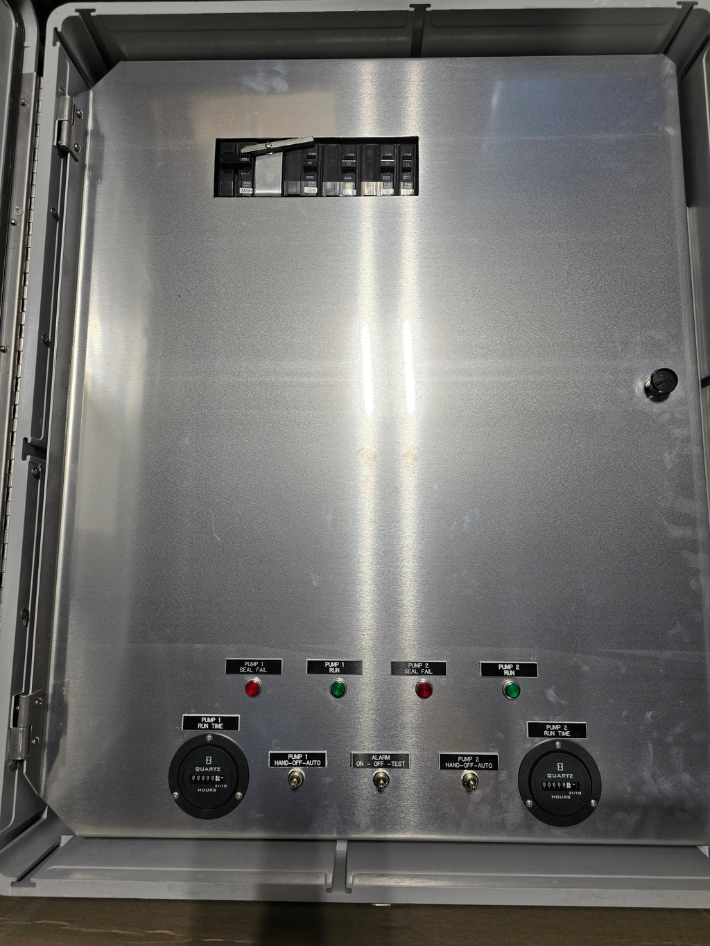 5HP Duplex 230v 1ph DEP Lift Station Control Panel 30-40FLA