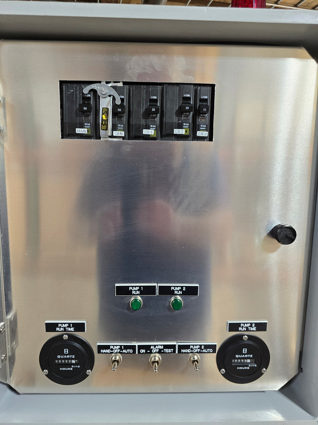 3HP Duplex 230v 1ph DEP Lift Station Control Panel < 18FLA