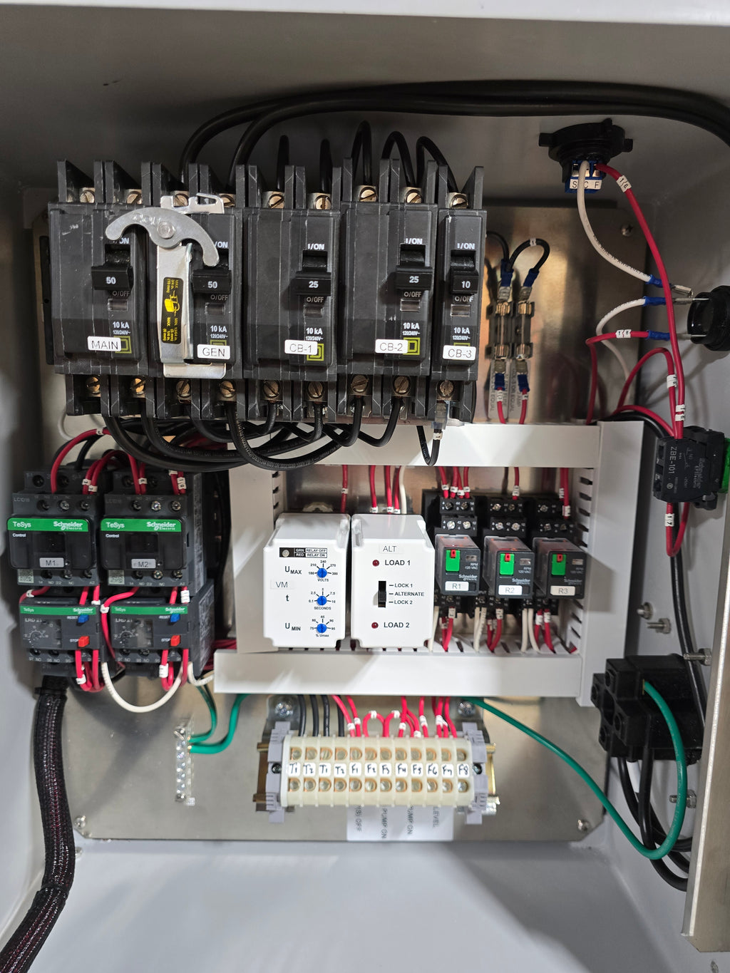 3HP Duplex 230v 1ph DEP Lift Station Control Panel < 18FLA