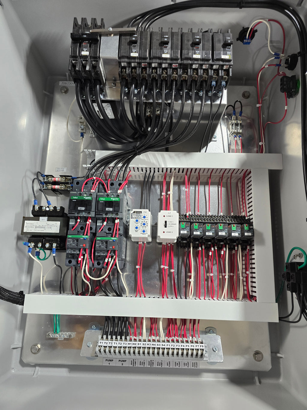 15HP Duplex 208/230v 3ph DEP Lift Station Control Panel 30-40FLA