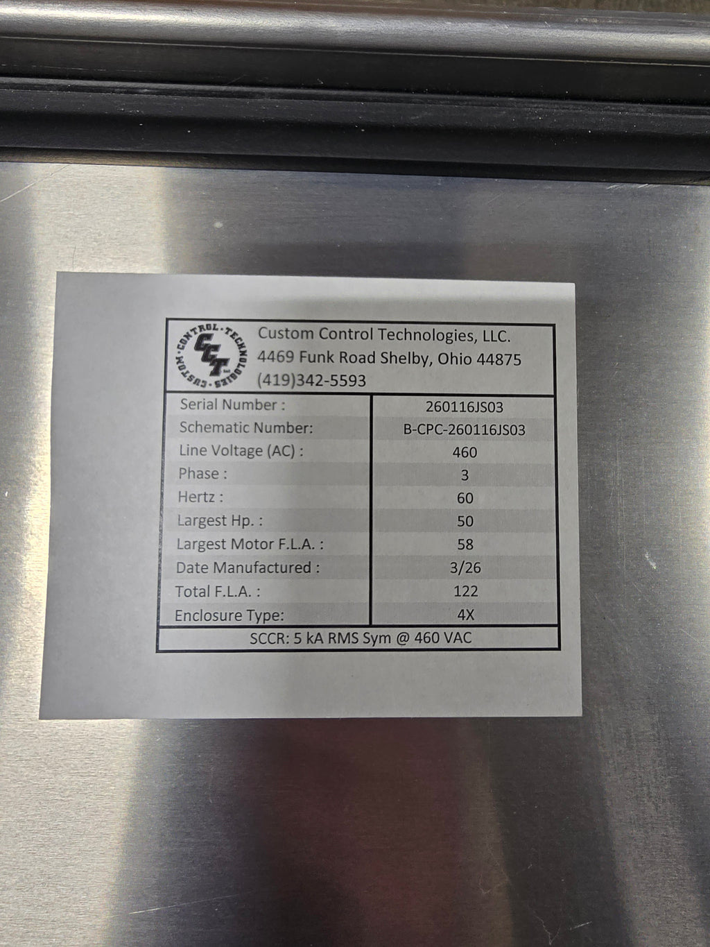 50HP Duplex 460v 3ph DEP Lift Station Control Panel 48-65FLA w/ Aluminum Enclosure