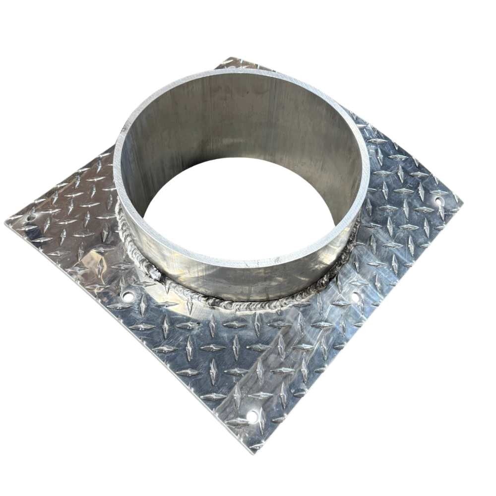 Aluminum Bolt On Sleeve Hub W/ Fernco Adapter for 48"-72" Basin