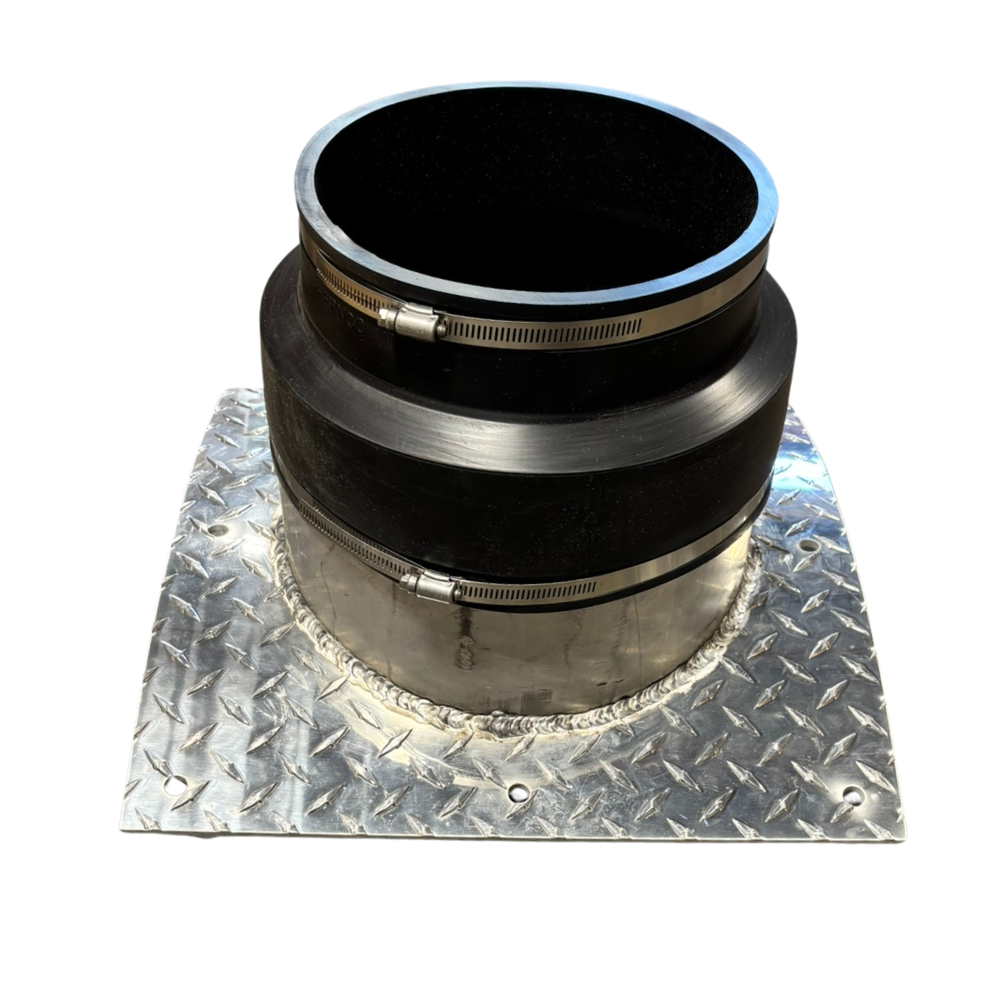 Aluminum Bolt On Sleeve Hub W/ Fernco Adapter for 36" Basin