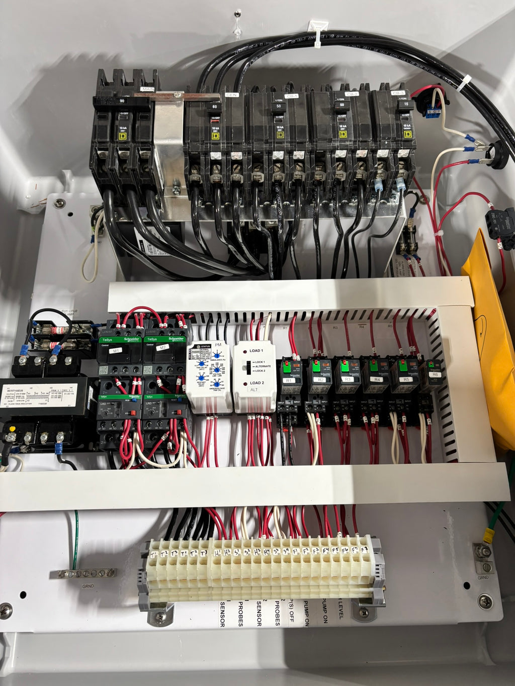5HP Duplex 208/230v 3ph Lift Station Control Panel 9-13 FLA